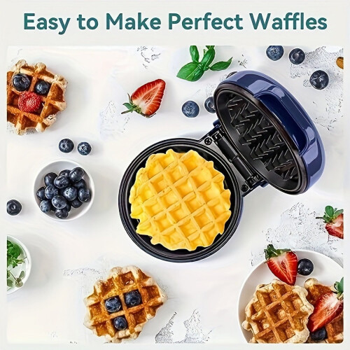 Snailar Mini Waffle Maker 550W Non-Stick Compact 1