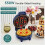 Snailar Mini Waffle Maker 550W Non-Stick Compact 6