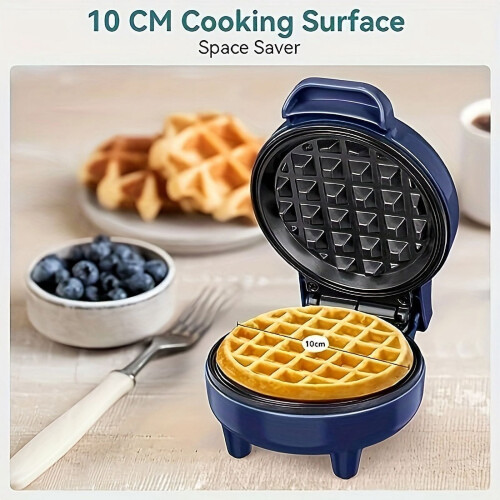 Snailar Mini Waffle Maker 550W Non-Stick Compact 2