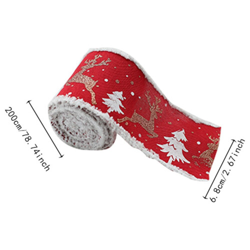 White velvet edge webbing ribbon for gift boxes 2 1