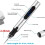 Cordless Engraving Pen Rechargeable 3-Speed 6