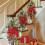 Christmas candy cane wreath artificial stairway decoration 2