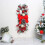 Christmas candy cane wreath artificial stairway decoration 5