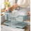 (White) Double Layer Kitchen Dishes & Utensils Drying Organizer Rack, Dish Drying Rack 5