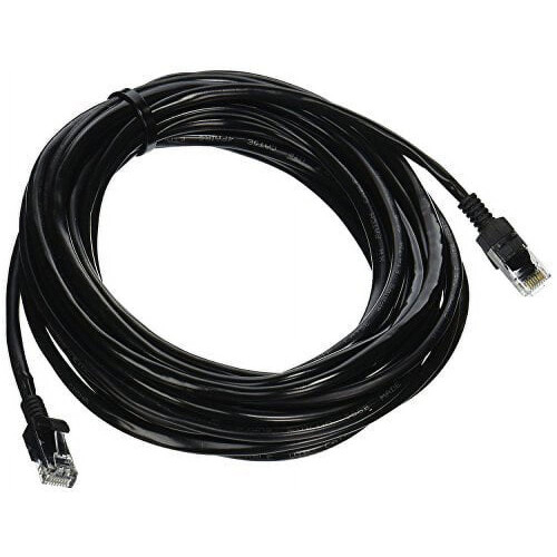 CAT5e Ethernet Cable Black Gold Plated 50 ft 1