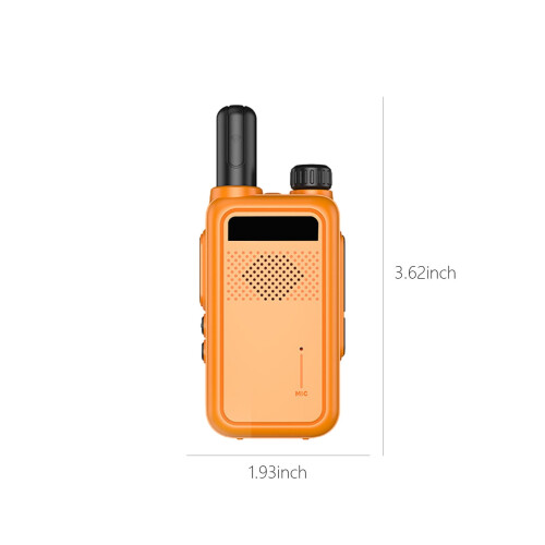 Laddningsbara walkie-talkies för barn, lång räckvidd, 2-pack 2
