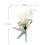 White Wedding Bouquet Artificial Waterfall Style with Pearls 7