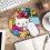 Hello Kitty animated mouse pad round non-slip desk pad 3