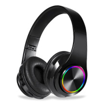 (Pure Black) 2023 Bluetooth Headphone Wireless Music Headset Gamer Earphone 3 mode BT Card mode Plug