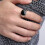 Jacenvly wedding ring set polished copper biker signet ring 2