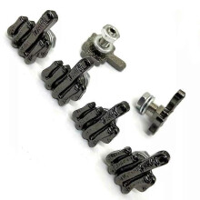 (Black 4pcs) Motorcycle Universal Finger License Plate Screw,Stainless Steel License Plate