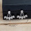 Women's waterdrop rhinestone ear jacket stud earrings 6