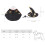 Pet Witch Hat and Cloak Set Black Gold Adjustable 2