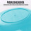 Leaf-Shaped Green Plastic Serving Tray 1pc 6