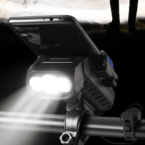 LED Rechargeable Bicycle Headlight with USB Charging 2