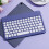 Jacenvly Bluetooth Keyboard Portable Mini Compact Purple 2