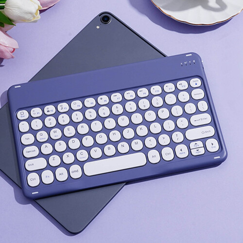 Jacenvly Bluetooth Keyboard Portable Mini Compact Purple 1