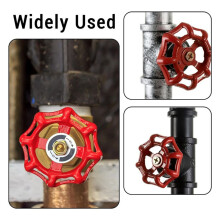 4 Pack Outside Faucet Handles Replacement Faucet Wheel Handle Stem Hole Hose Bib Handle Cast Iron Water Spigot Handle