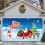 Christmas garage decoration fabric tapestry hanging 4