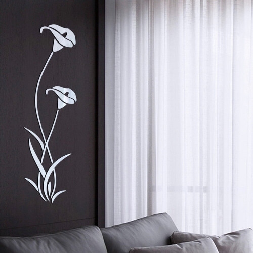 3D flower acrylic wall sticker modern home decor 1 piece 1