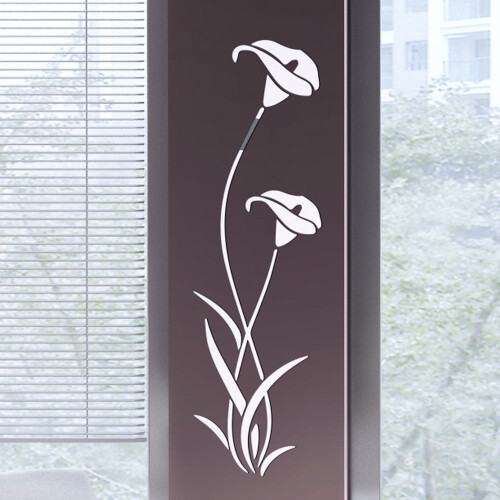 3D flower acrylic wall sticker modern home decor 1 piece 2