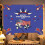 Holiday tapestry photo background with pattern design 7