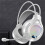 Jacenvly Bluetooth gaming earphones white dual 3.5mm+USB 7