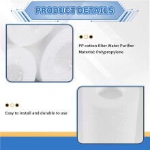 5Pcs Replacement Water Sediment Filters (5 Micrometer) 2.5" x 10" Cartridges