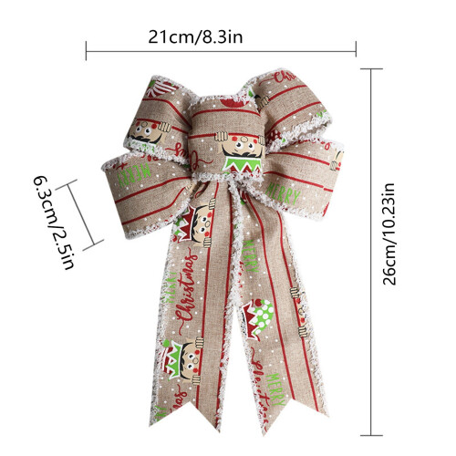 Christmas ribbon bow decoration for gift packaging 1