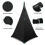 Speaker Stand Cover Black 360 Fit 4 Pack 2