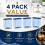 Klamol 4 Pack Coffee Machine Water Filter Replacement Water Filter for Philips AquaClean CA6903/10 CA6903/22 6