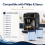 Klamol 4 Pack Coffee Machine Water Filter Replacement Water Filter for Philips AquaClean CA6903/10 CA6903/22 7