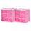 Transparent Drawer Storage Box with Leather Band 2PCS 2
