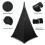 Speaker Stand Cover Black 360-Degree 2-Pack 3