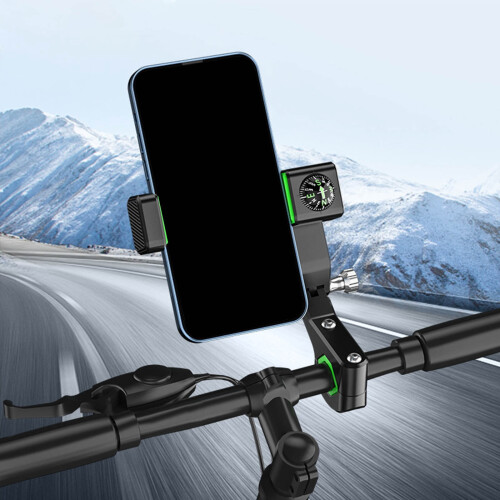 Jacenvly Mountain Bike Compass with Light and Phone Bracket 2