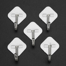 (02 5pcs) Wall Hooks Hangers Self Adhesive Door Wall Hangers Hooks Suction Heavy Load Rack For Kitchen Bathroom