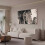 Black and White Elephant Head Canvas Poster 20x30cm 3