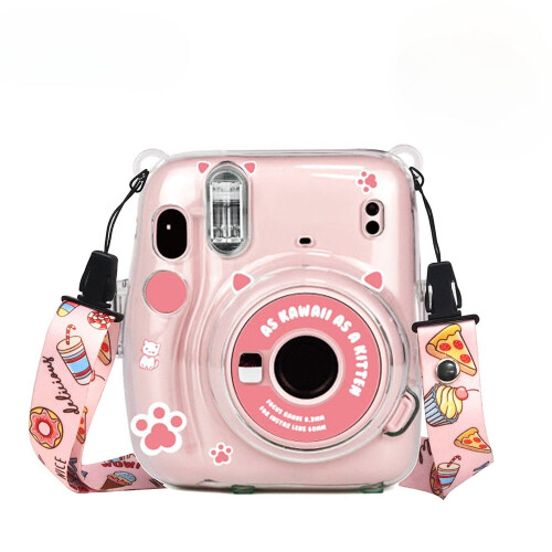 Instax Mini 11 protective hard case with strap and stickers 2