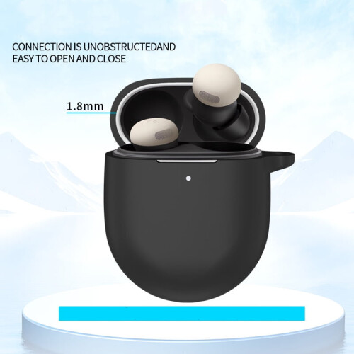 Silicone Case for Google Pixel Buds Pro 2 with Carabiner 2