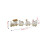 Wooden Christmas Train Ornament White Mini Toy 4