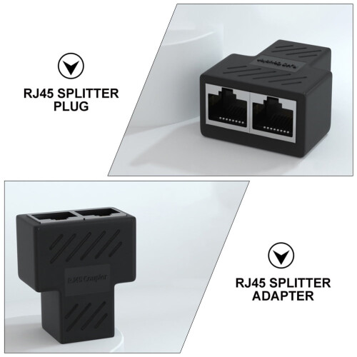 Ethernet splitter RJ45 coupler adapter 1-2 port 1