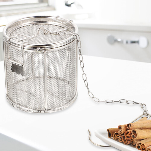 Stainless Steel Tea Ball Strainer with Chain Hook 1
