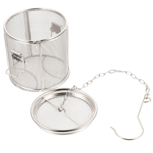 Stainless Steel Tea Ball Strainer with Chain Hook 2