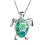 Jacenvly women's opal turtle pendant necklace 4