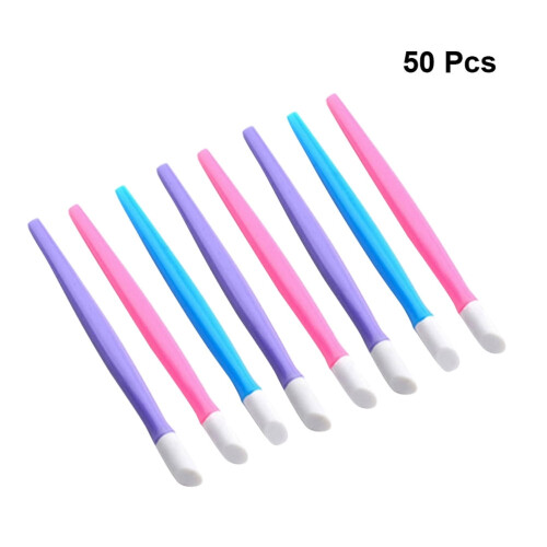 Guangmc50pcs Πλαστική λαβή για σπρώξιμο επωνυχίων με λαστιχένια άκρη για καθαριστικό 2