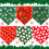 Christmas pet triangle towel with snowman pattern 4