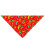 Christmas pet triangle towel with snowman pattern 5