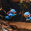 Blue diver ornament for fish tanks 1 pc 6