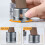 Conjunto de 4 Elevadores Ajustáveis para Cama e Cadeira, Resistentes, para Móveis, Sofá e Mesa, com Base Protetora Antiderrapante -2 8