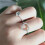 Heart Shape Full Diamond Ring Luxury Microinlaid 2 pcs 7